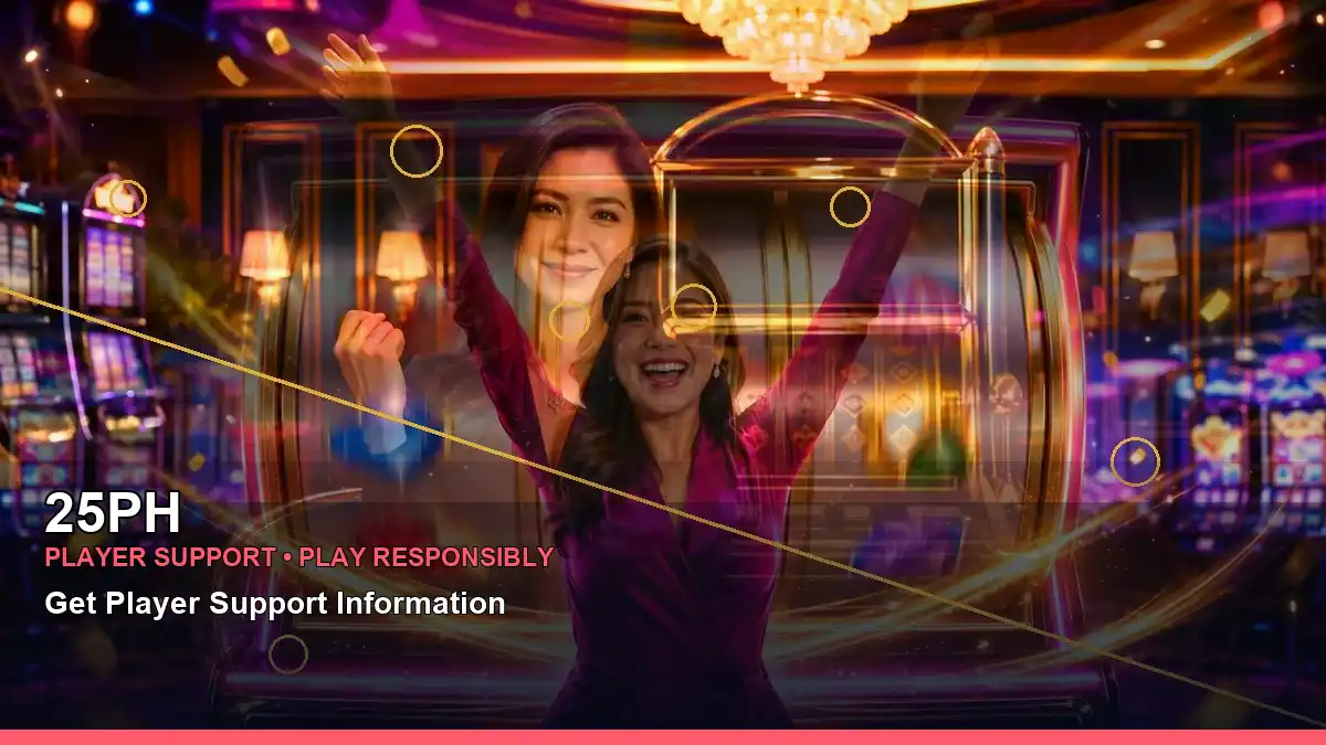 25PH luxury online slot games featuring an adult Filipina casino host with a centered composition